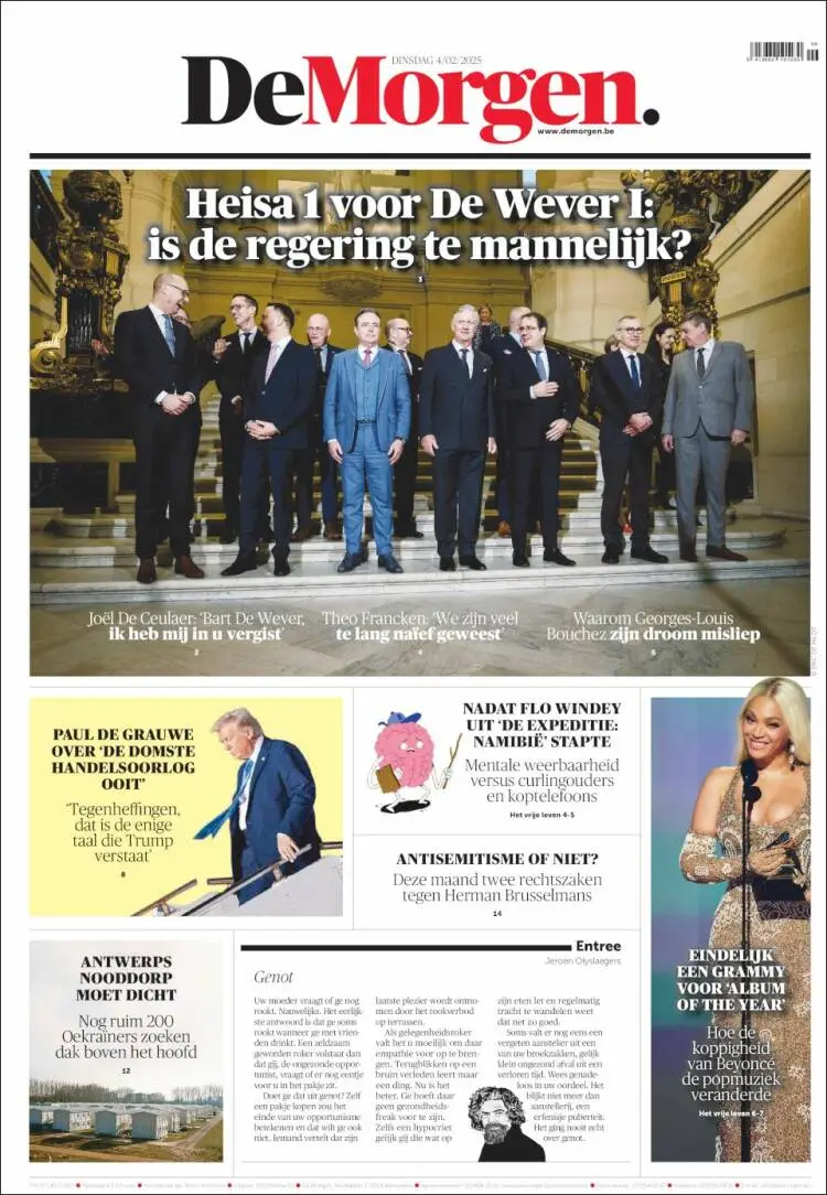 Prima-pagina-de-morgen-edizione-di-oggi-2025-02-04