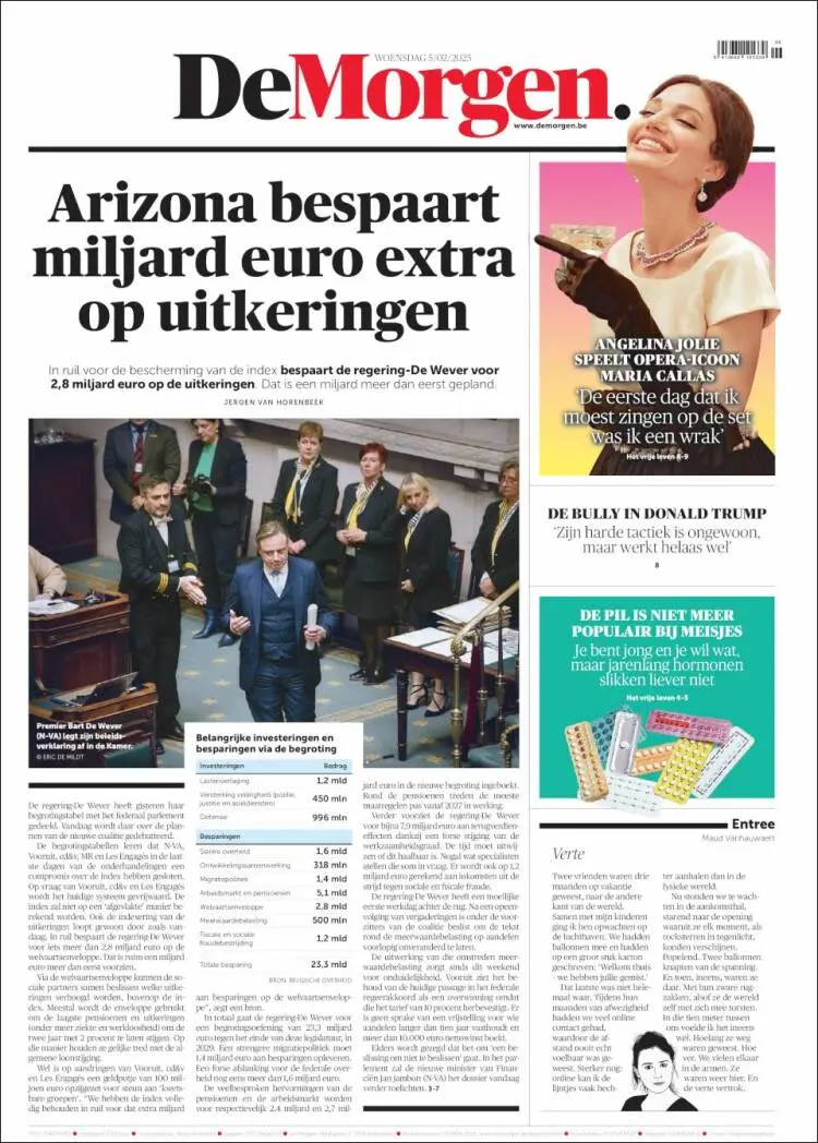 Prima-pagina-de-morgen-edizione-di-oggi-2025-02-05