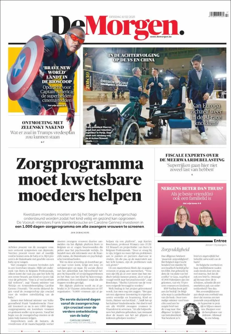 Prima-pagina-de-morgen-edizione-di-oggi-2025-02-11