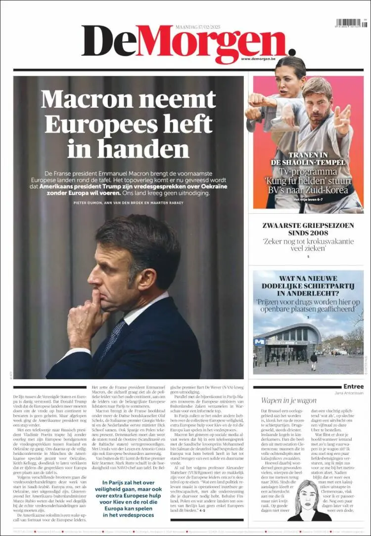 Prima-pagina-de-morgen-edizione-di-oggi-2025-02-17