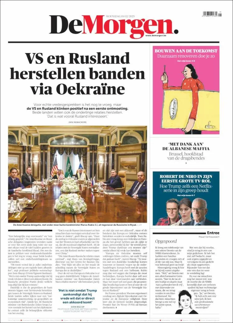 Prima-pagina-de-morgen-edizione-di-oggi-2025-02-19