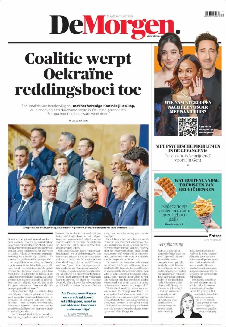 Prima-pagina-de-morgen-edizione-di-oggi-2025-03-03