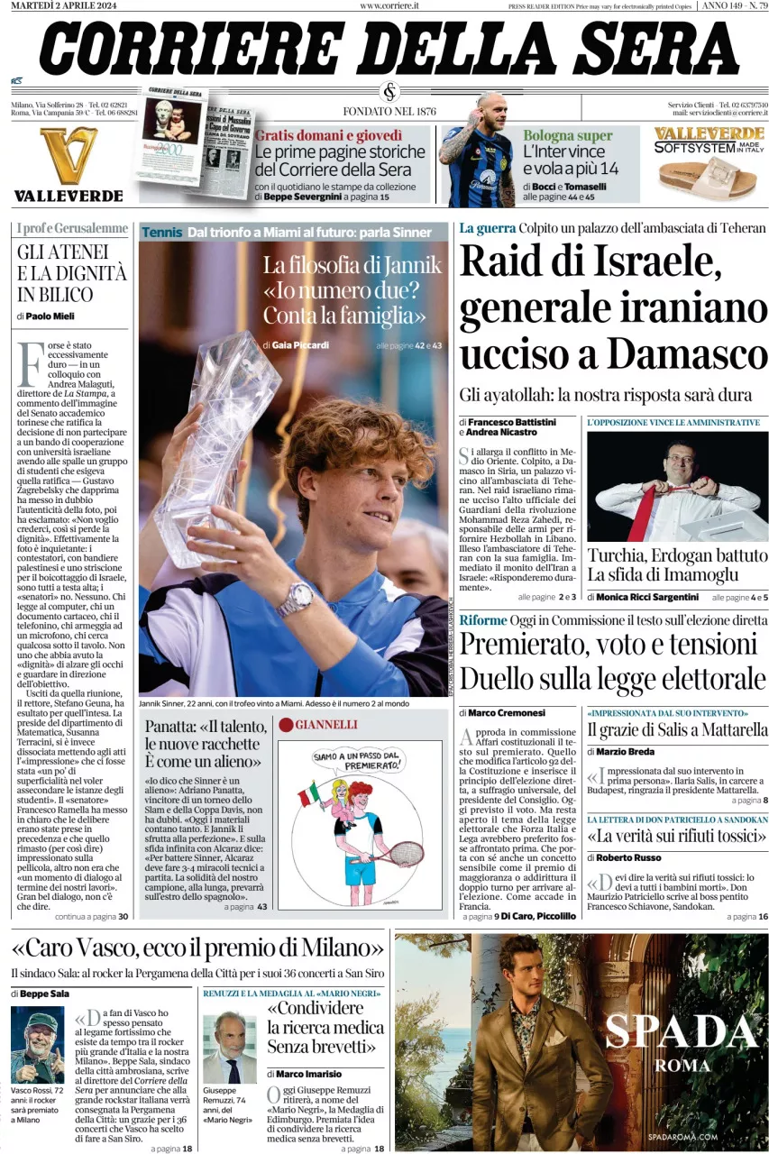 Prima-pagina-del-corriere-della-sera-edizione-di-oggi-02-04-2024