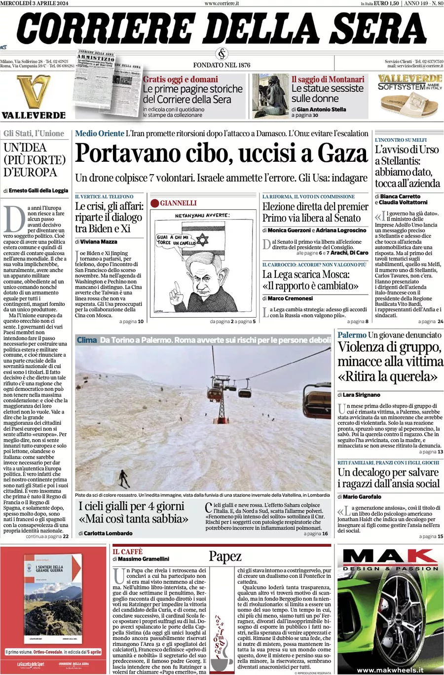 Prima-pagina-del-corriere-della-sera-edizione-di-oggi-03-04-2024