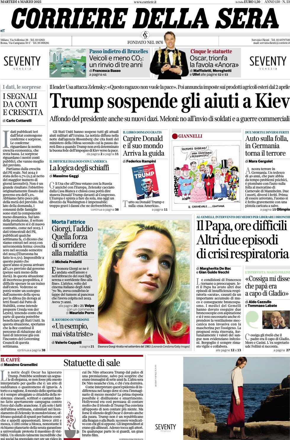 Prima-pagina-del-corriere-della-sera-edizione-di-oggi-04-03-2025