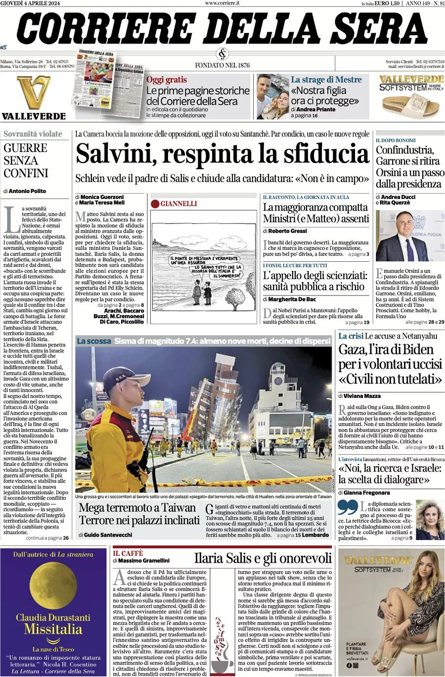 Prima-pagina-del-corriere-della-sera-edizione-di-oggi-04-04-2024