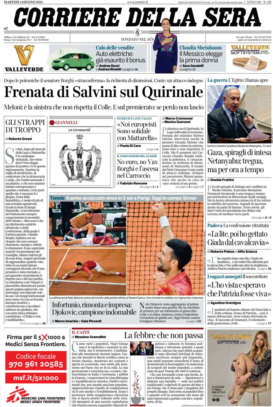 Prima-pagina-del-corriere-della-sera-edizione-di-oggi-04-06-2024