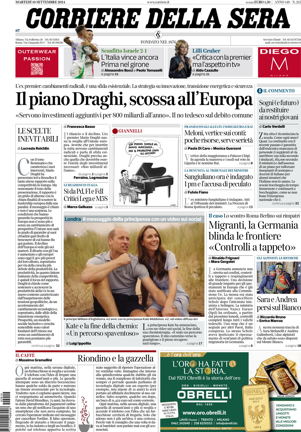 Prima-pagina-del-corriere-della-sera-edizione-di-oggi-10-09-2024