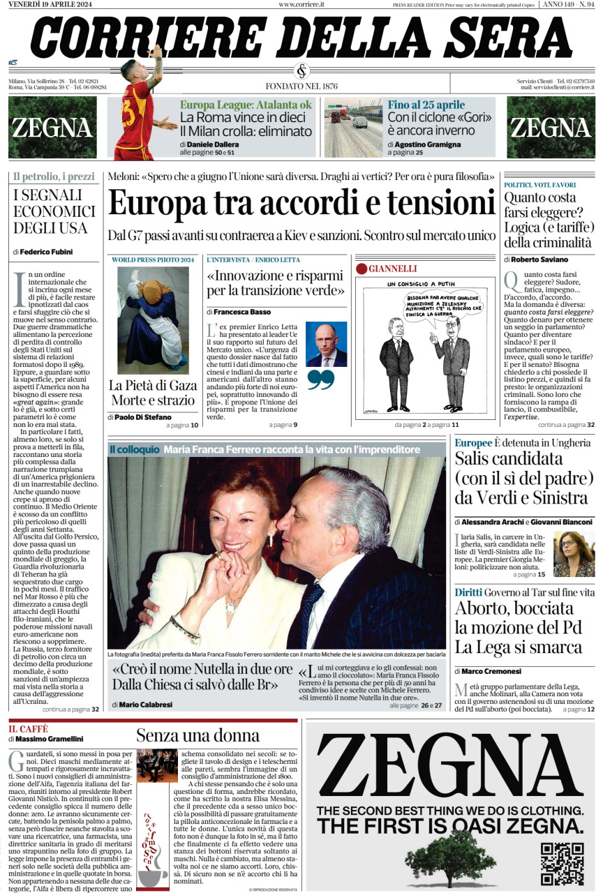 Prima-pagina-del-corriere-della-sera-edizione-di-oggi-19-04-2024