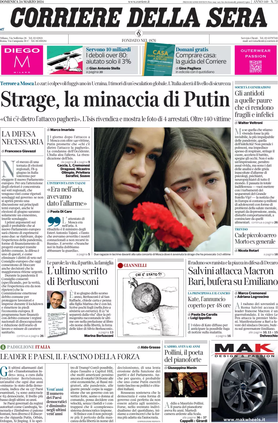 Prima-pagina-del-corriere-della-sera-edizione-di-oggi-24-03-2024