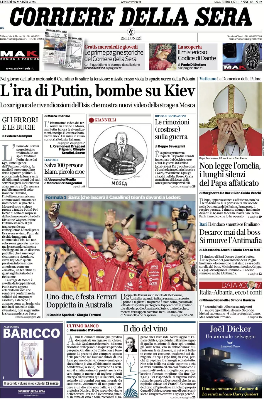 Prima-pagina-del-corriere-della-sera-edizione-di-oggi-25-03-2024