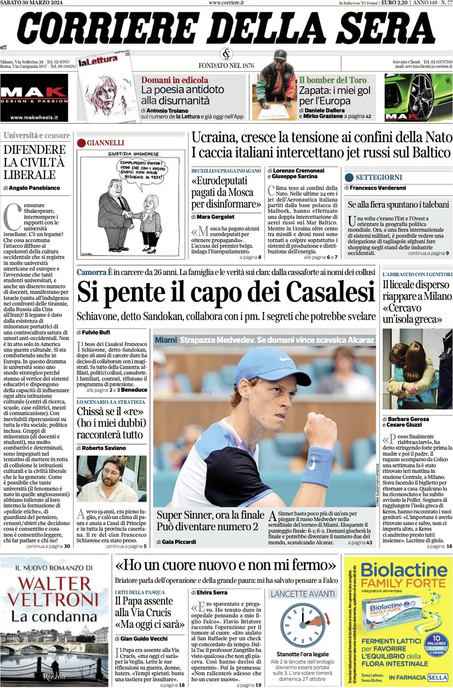 Prima-pagina-del-corriere-della-sera-edizione-di-oggi-30-03-2024