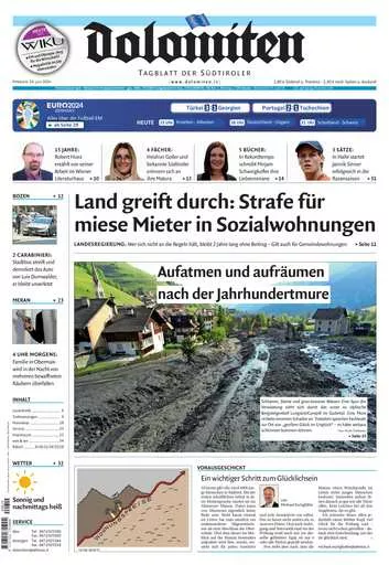 Prima-pagina-dolomiten-del-2024-06-19