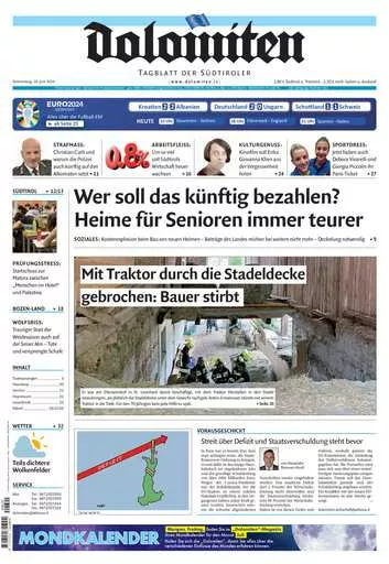 Prima-pagina-dolomiten-del-2024-06-20