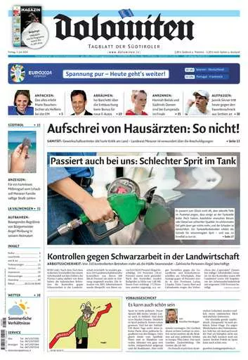 Prima-pagina-dolomiten-del-2024-07-05