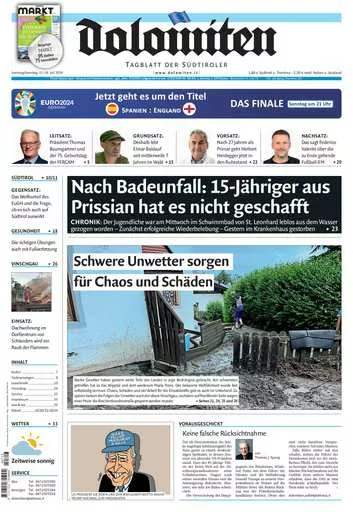 Prima-pagina-dolomiten-del-2024-07-13