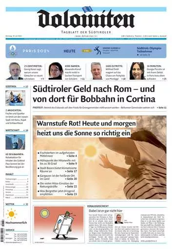 Prima-pagina-dolomiten-del-2024-07-30