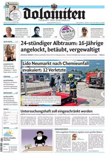 Prima-pagina-dolomiten-del-2024-08-14