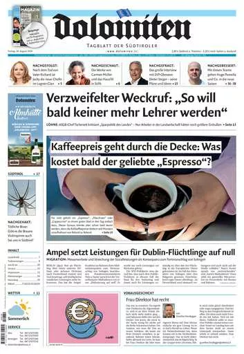 Prima-pagina-dolomiten-del-2024-08-30