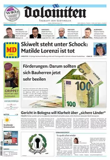 Prima-pagina-dolomiten-del-2024-10-30