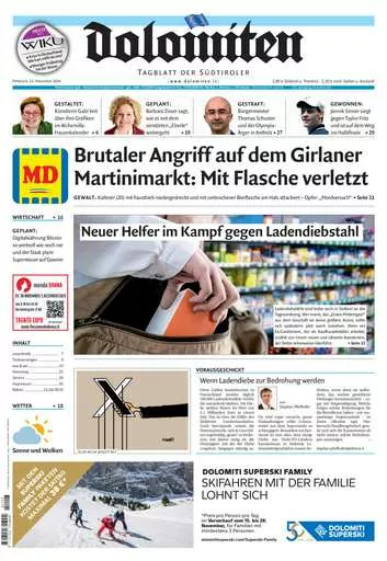 Prima-pagina-dolomiten-del-2024-11-13