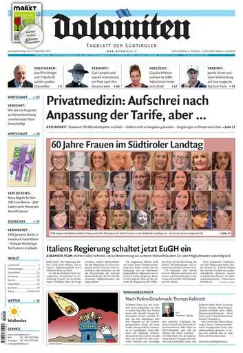 Prima-pagina-dolomiten-del-2024-11-16