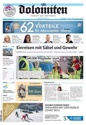 Prima-pagina-dolomiten-del-2024-11-20