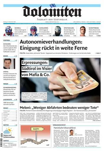 Prima-pagina-dolomiten-del-2024-12-16