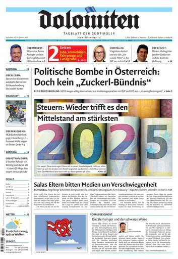 Prima-pagina-dolomiten-del-2025-01-04