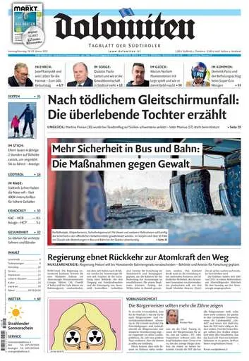 Prima-pagina-dolomiten-del-2025-01-18