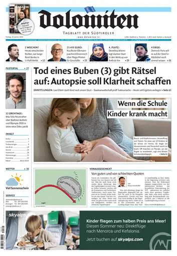 Prima-pagina-dolomiten-del-2025-01-24