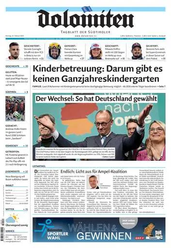 Prima-pagina-dolomiten-del-2025-02-24