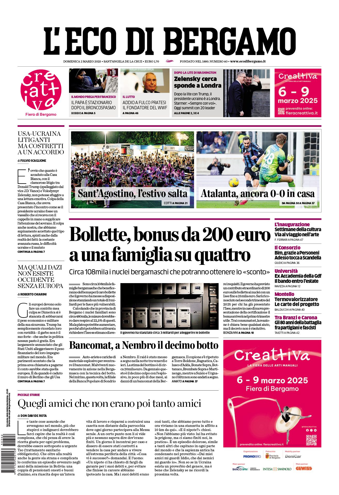 Prima-pagina-eco-di-bergamo-edizione-di-oggi-02-03-2025