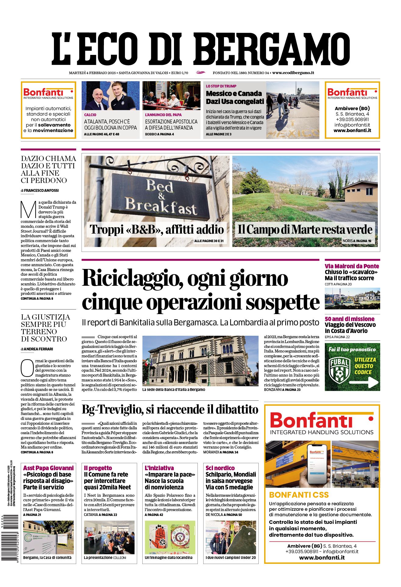 Prima-pagina-eco-di-bergamo-edizione-di-oggi-04-02-2025