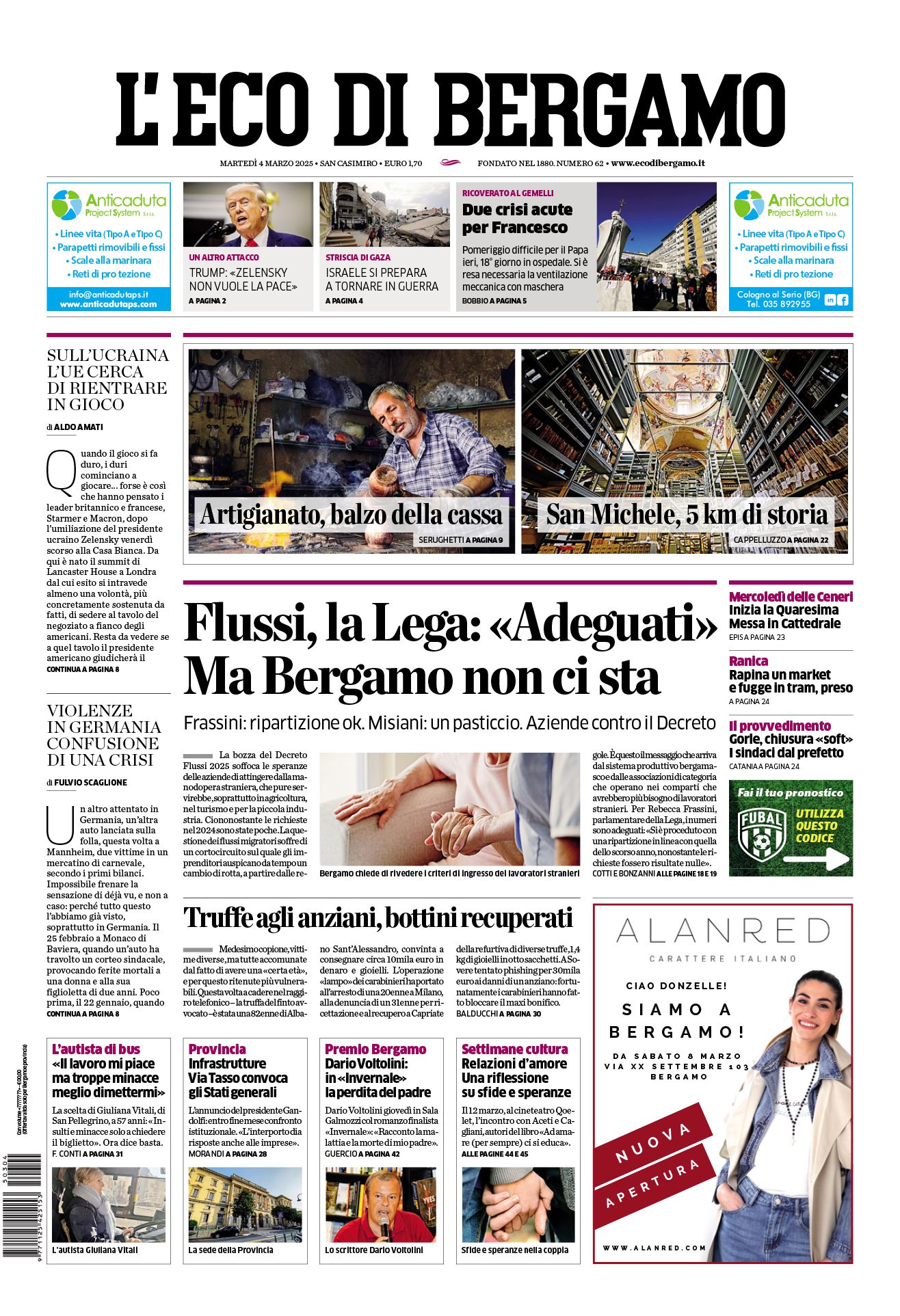 Prima-pagina-eco-di-bergamo-edizione-di-oggi-04-03-2025