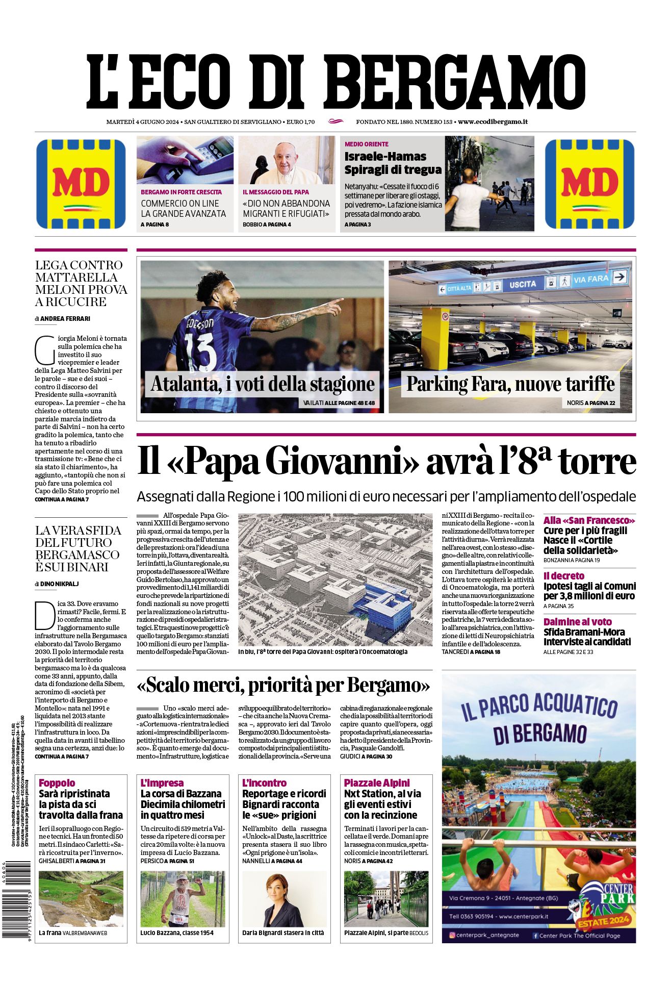 Prima-pagina-eco-di-bergamo-edizione-di-oggi-04-06-2024