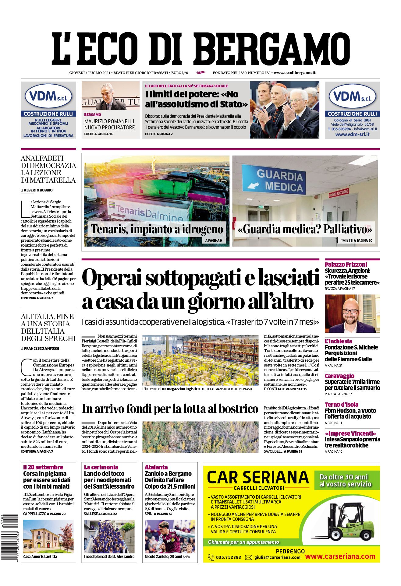 Prima-pagina-eco-di-bergamo-edizione-di-oggi-04-07-2024