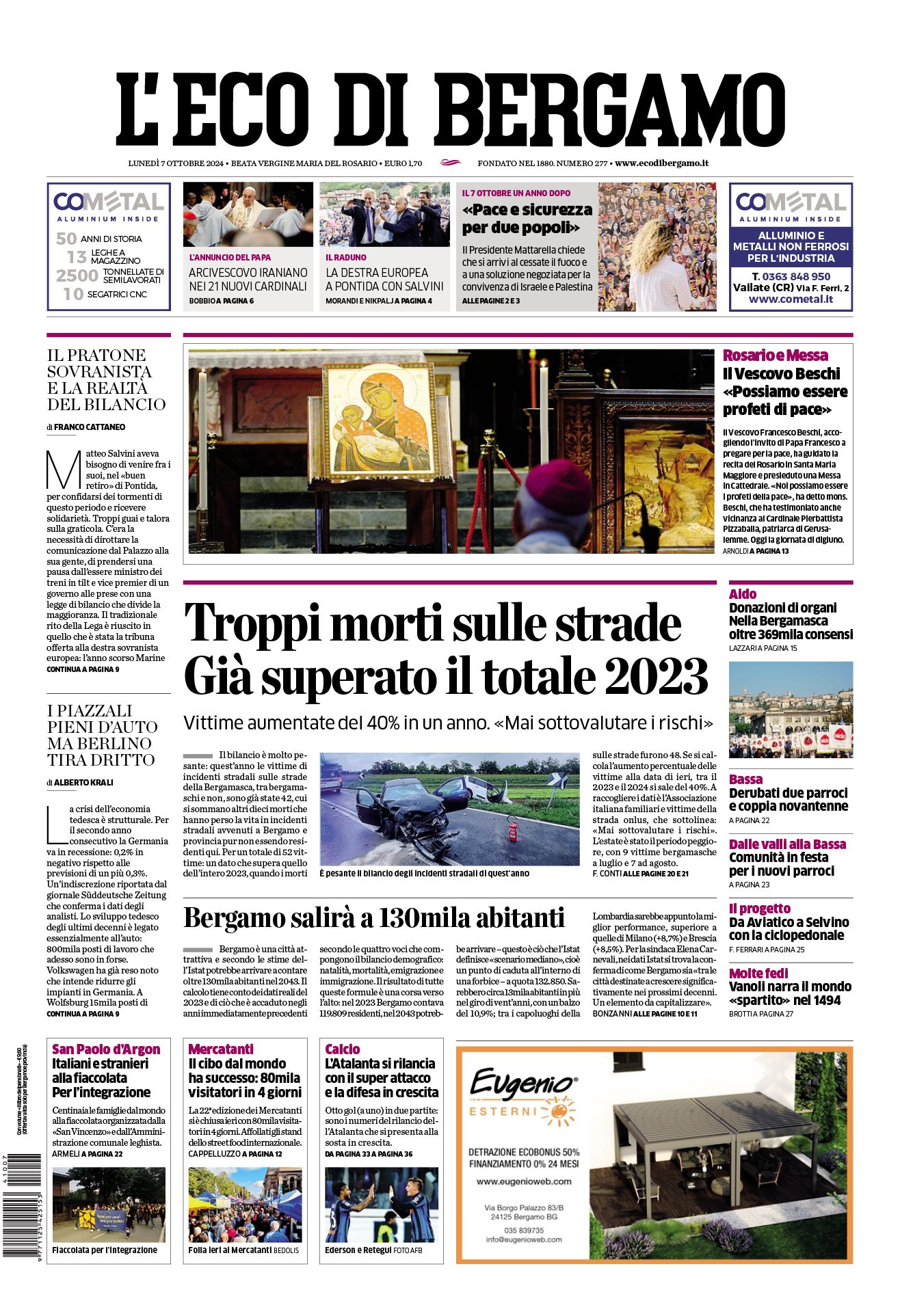 Prima-pagina-eco-di-bergamo-edizione-di-oggi-07-10-2024