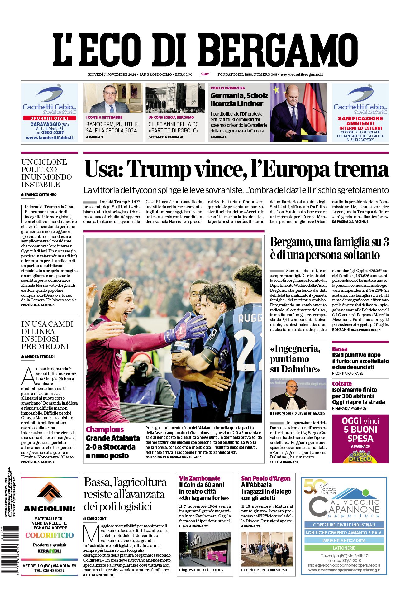 Prima-pagina-eco-di-bergamo-edizione-di-oggi-07-11-2024