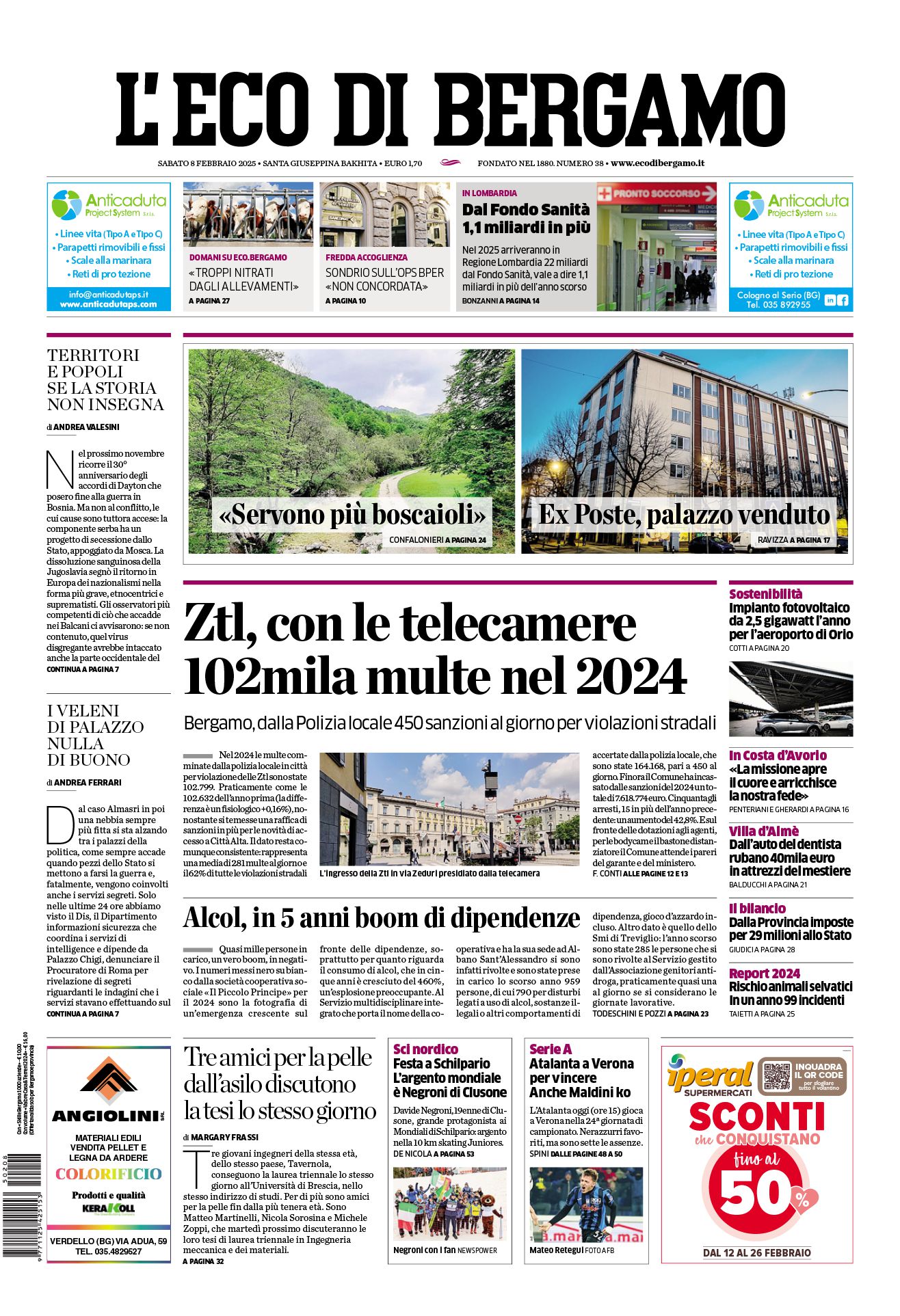 Prima-pagina-eco-di-bergamo-edizione-di-oggi-08-02-2025