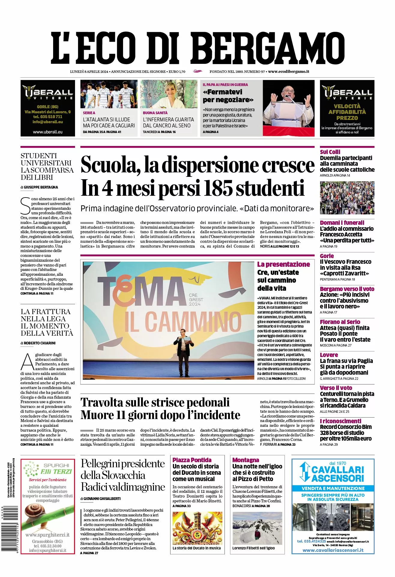 Prima-pagina-eco-di-bergamo-edizione-di-oggi-08-04-2024