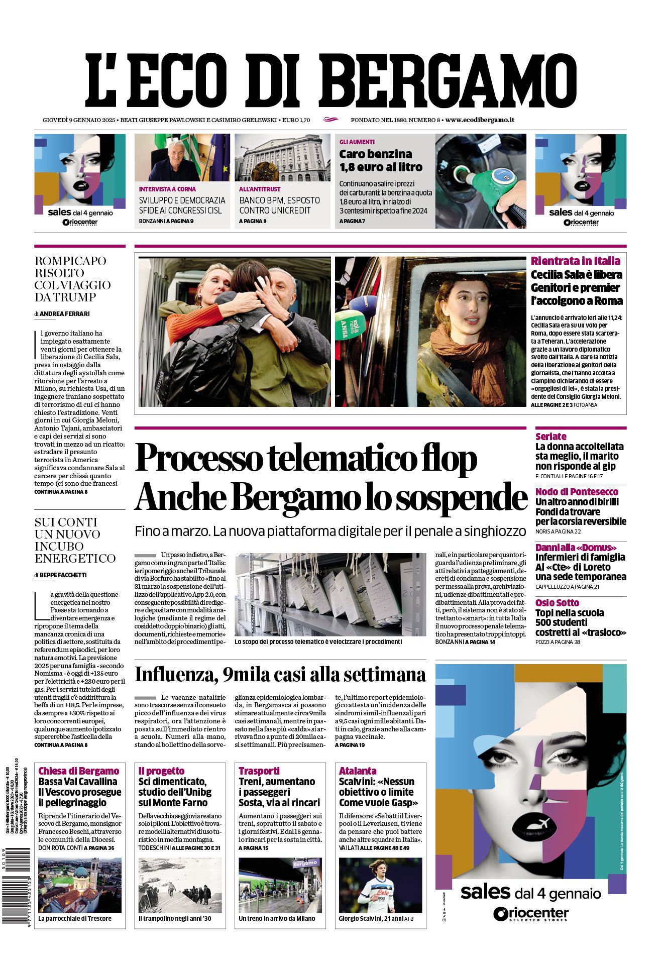 Prima-pagina-eco-di-bergamo-edizione-di-oggi-09-01-2025