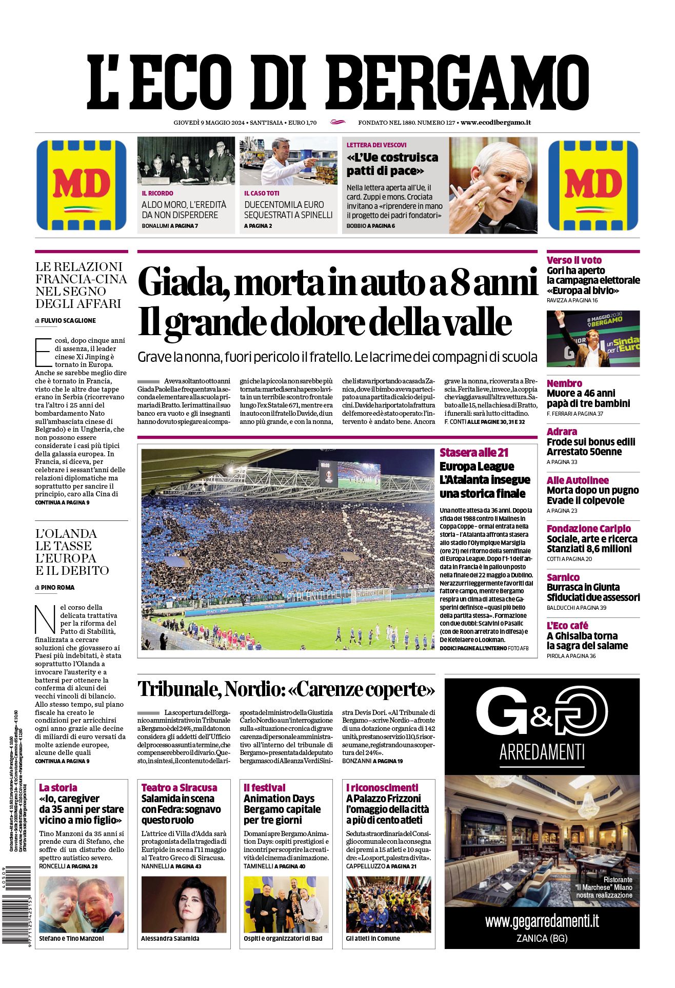 Prima-pagina-eco-di-bergamo-edizione-di-oggi-09-05-2024