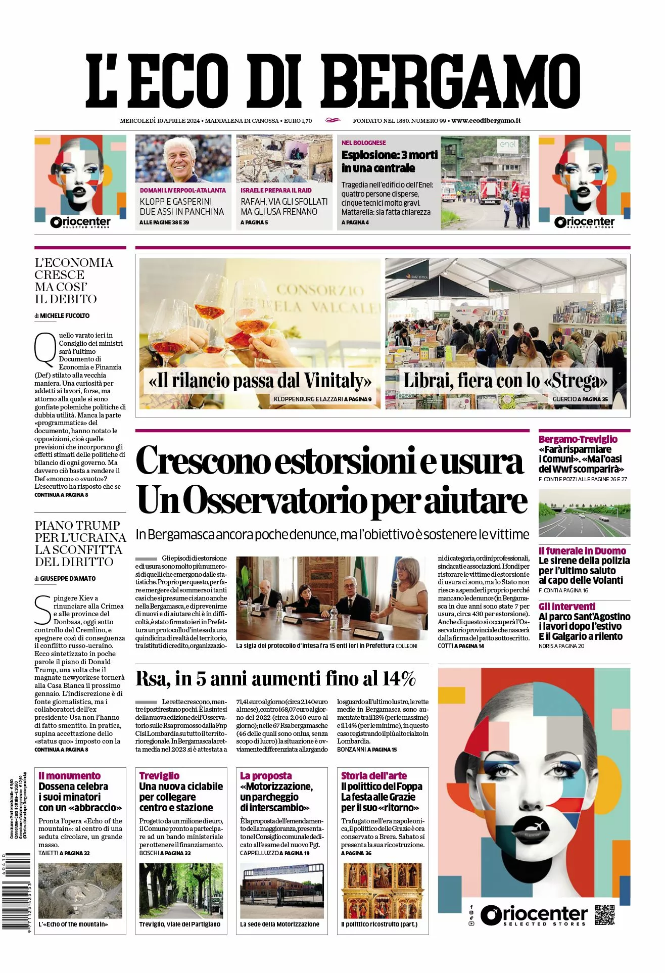 Prima-pagina-eco-di-bergamo-edizione-di-oggi-10-04-2024