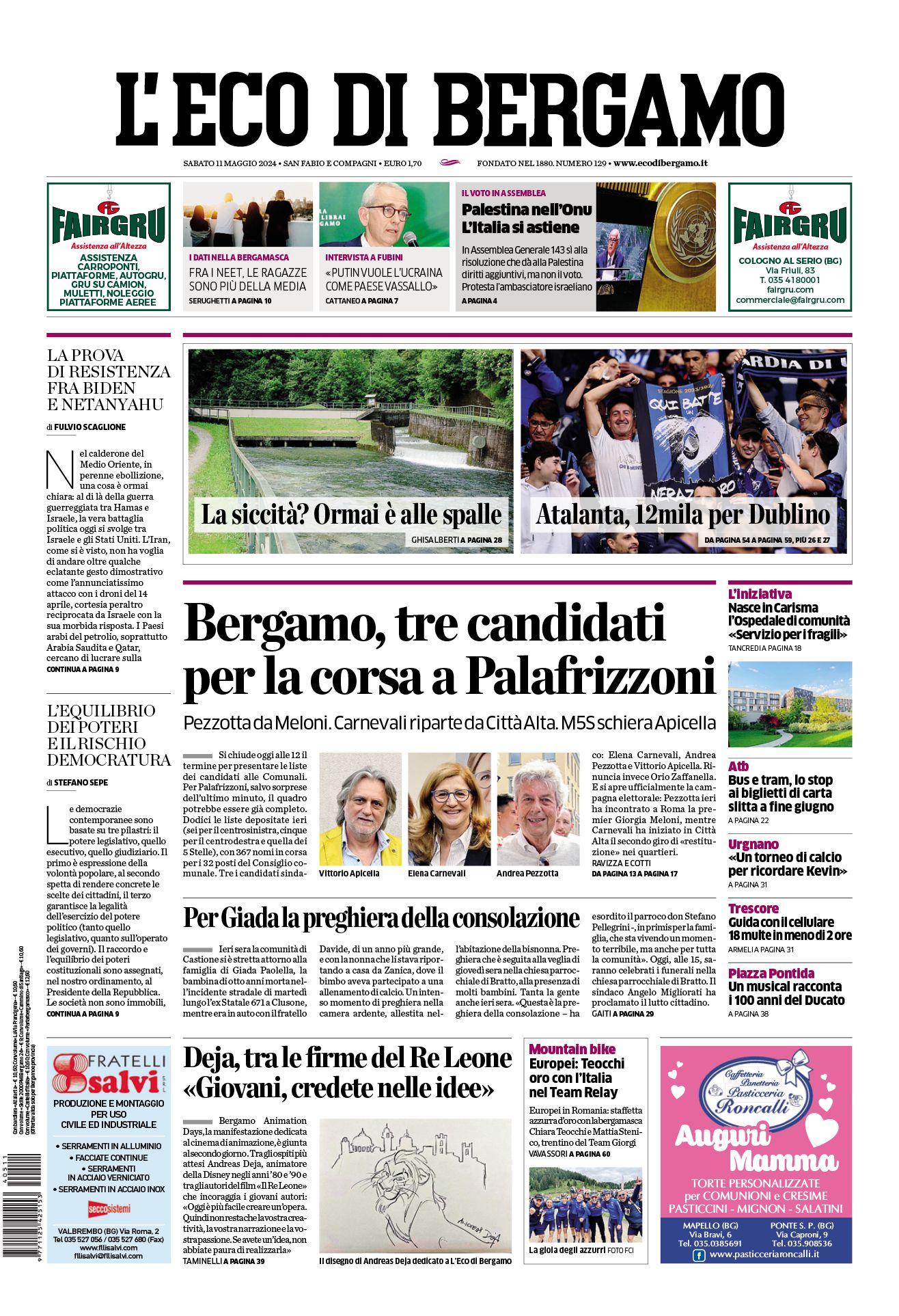 Prima-pagina-eco-di-bergamo-edizione-di-oggi-11-05-2024