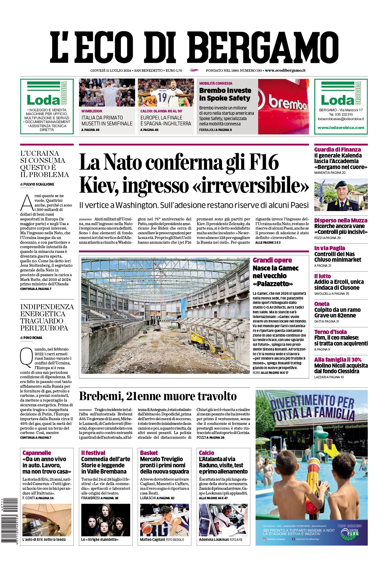 Prima-pagina-eco-di-bergamo-edizione-di-oggi-11-07-2024