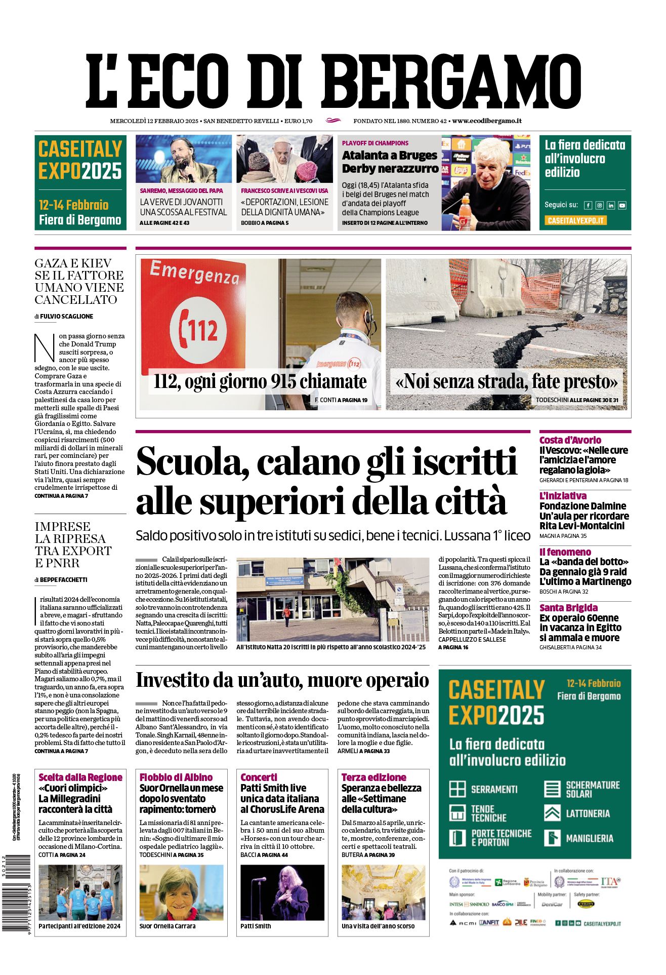 Prima-pagina-eco-di-bergamo-edizione-di-oggi-12-02-2025