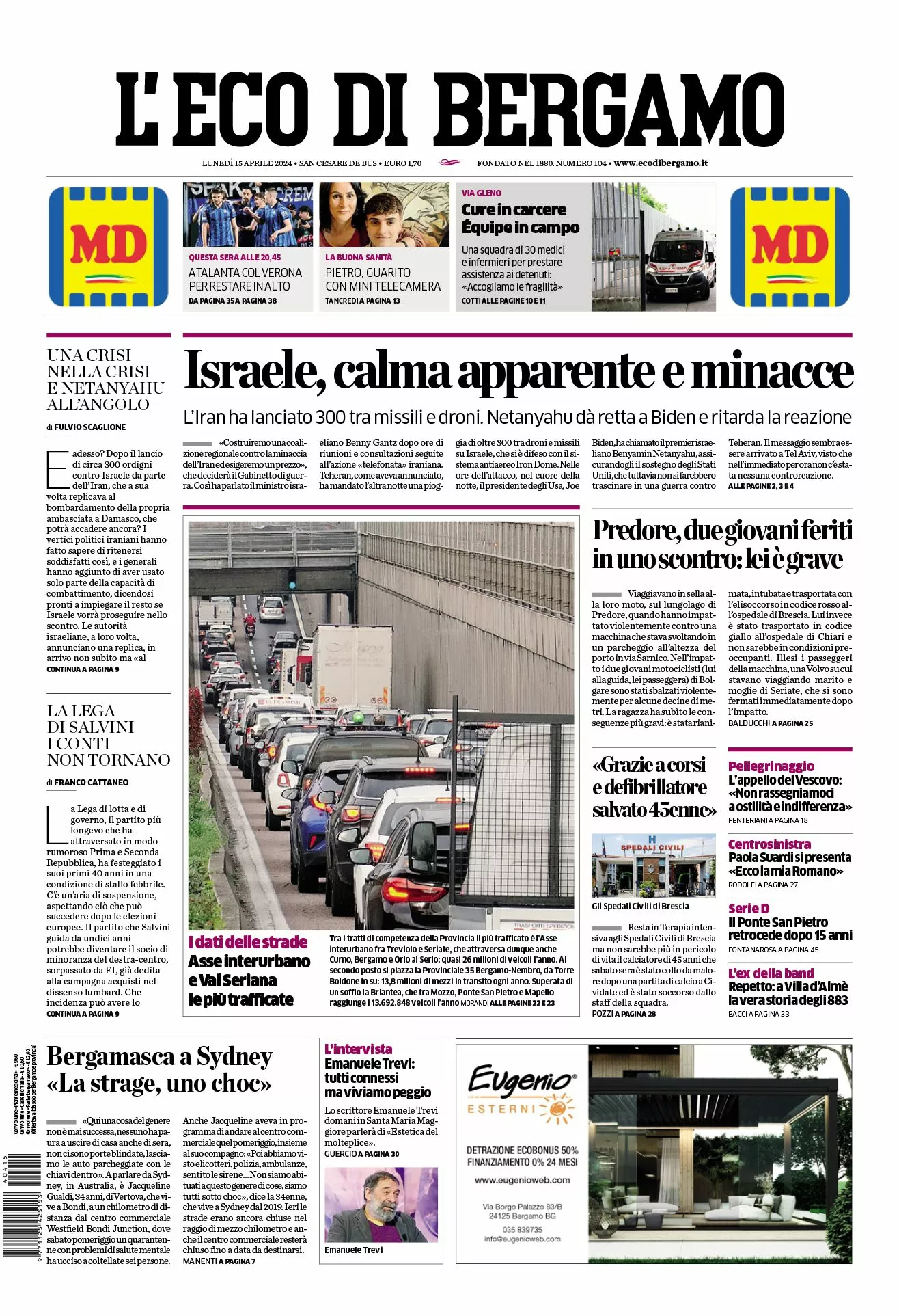 Prima-pagina-eco-di-bergamo-edizione-di-oggi-15-04-2024