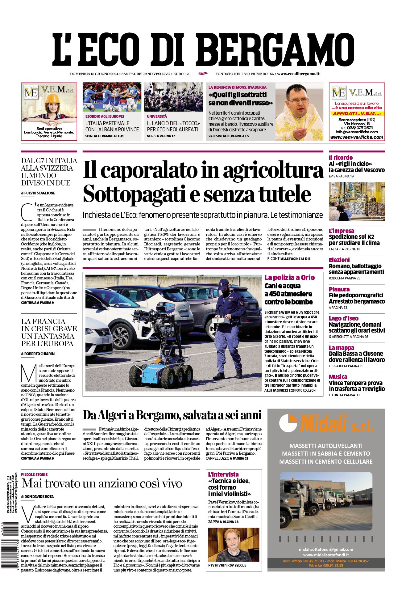 Prima-pagina-eco-di-bergamo-edizione-di-oggi-16-06-2024