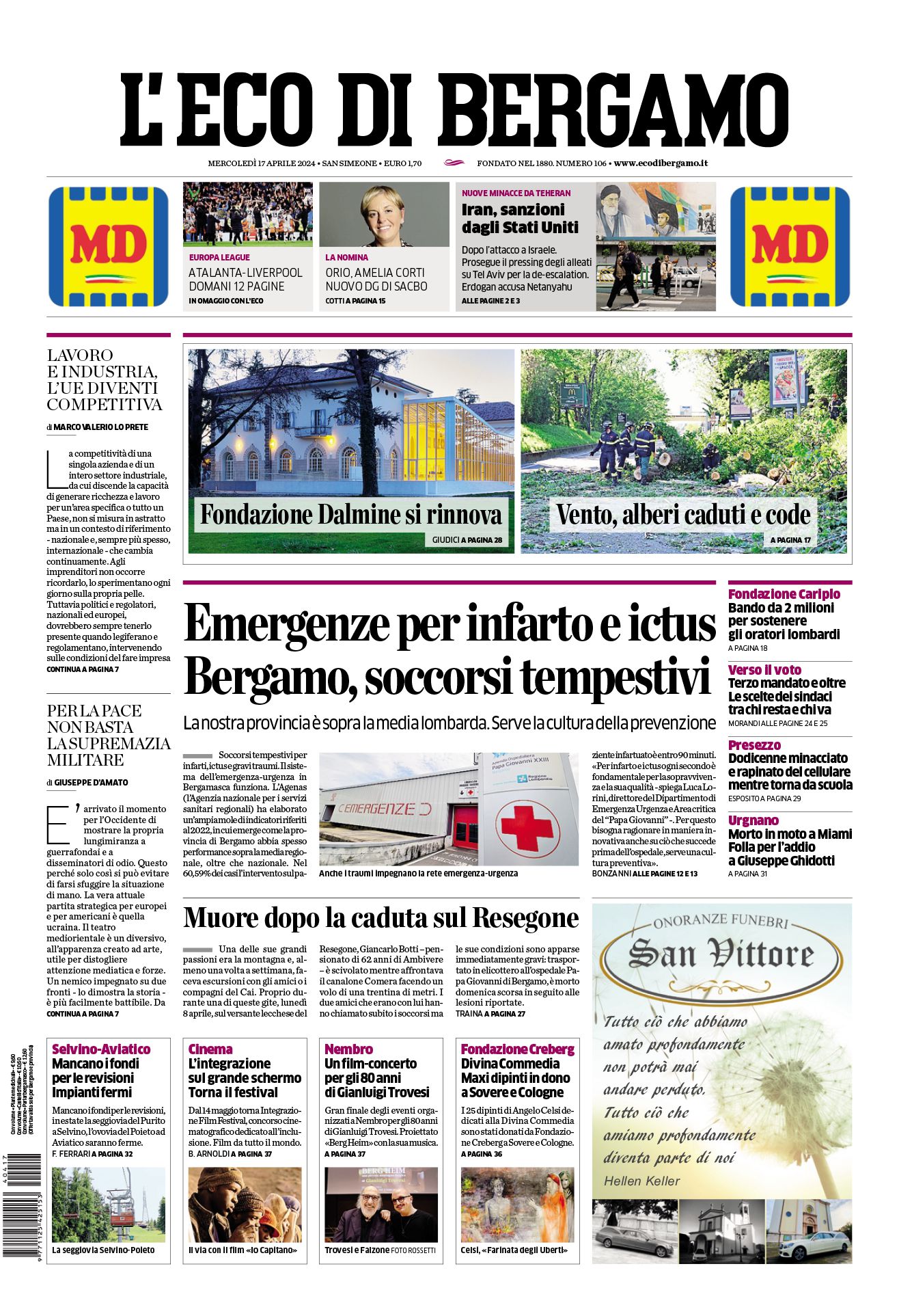 Prima-pagina-eco-di-bergamo-edizione-di-oggi-17-04-2024